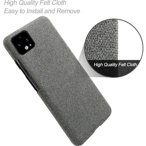 Anti-slip Ultra Thin Fabric Cloth Case For Google Pixel 4 Anti-Drop Phone Bag Cover For Google Pixel 4 XL 4xl Pixel4 Pixel4xl