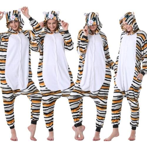 Mother and Daughter Family Matching Sleepwear Homewear Kids Unicorn Tiger Cat Kigurumi Pyjamas Onesies Baby Nightwear