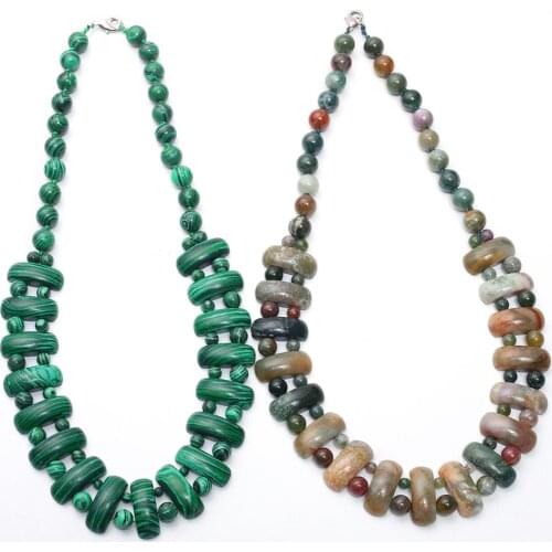 1PC Natural Stone Quartz Mahagony Obsidian Onyx Hand-woven Bohemia Choker Torque Energy Treat Camber Beaded Necklace Collar Free