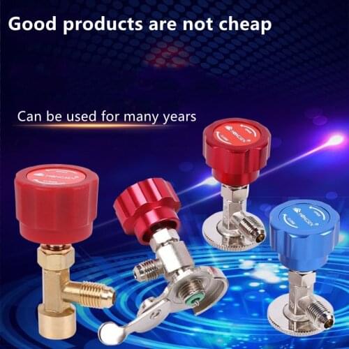Open Valve R134A Refrigerant Bottle Opener Universal Valve Bottle Opener Car Air Conditioning Tools Anti-Riot Type Fluoride