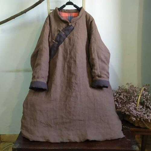 Women Loose Thich Winter Parkas Ladies Loose Patchwork Outerwear Padded Coat Tops Female Spliced Overcoat