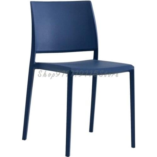 Plastic Chair Back Nordic Modern Simple Armless Restaurant Simple Adult Creative Dining Chair Can Be Stacked