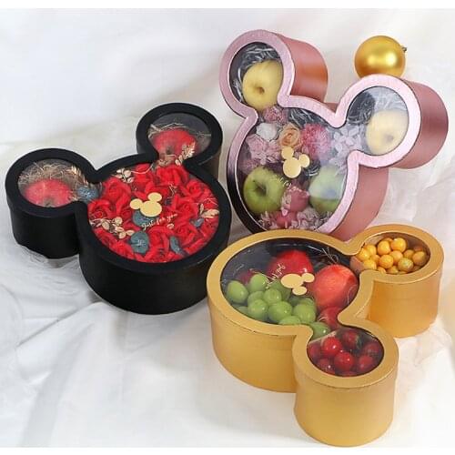 1 piece Cartoon Candy Box Mickey Gift Box Wedding Party Anniversary 34x29cm Give Friends a Birthday Gift Popular With Christmas