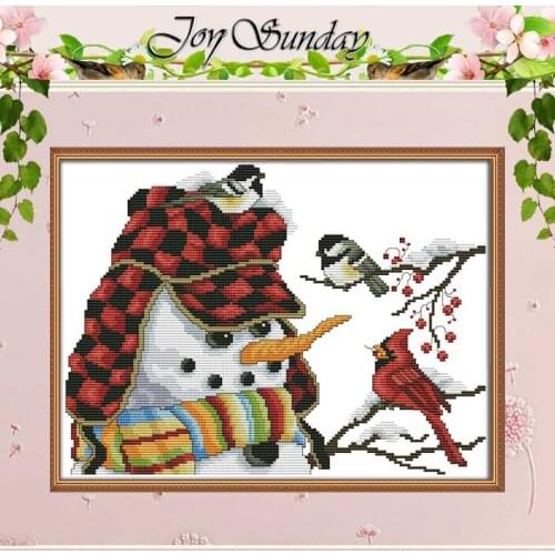 Christmas Snowman Counted Cross Stitch 11CT 14CT Cross Stitch Set Wholesale DIY Chinese Cross-stitch Kit Embroidery Needlework