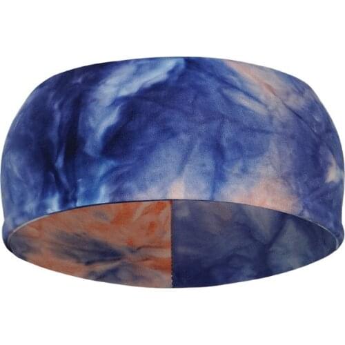 Sport Safety Sweatband Unisex Fitness Headband Yoga Gym Hairband Running Hair Sweat Bandage Tie-dye Head Bands Women Men