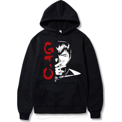 Funny Anime Great Teacher Onizuka Hoodie Men GTO Manga Hoodies Japan Eikichi Harajuku Sweatshirt Autumn Winter Fleece Warm Tops