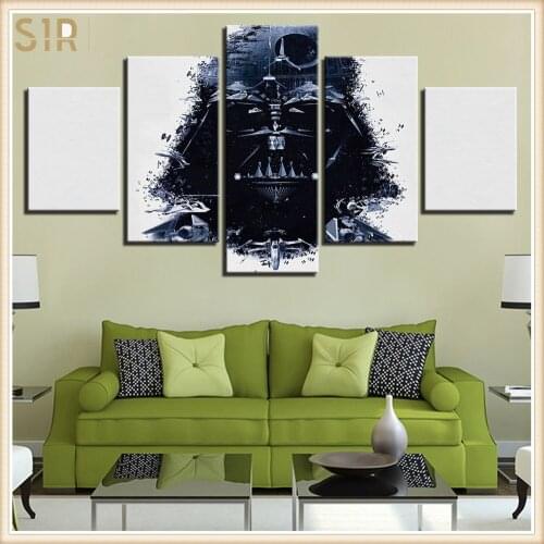 Star War Decorations for 5 Part Movie HD Poster Living Room Decoration Room Decor Anime Wall Art Star War Poster Wall Decor
