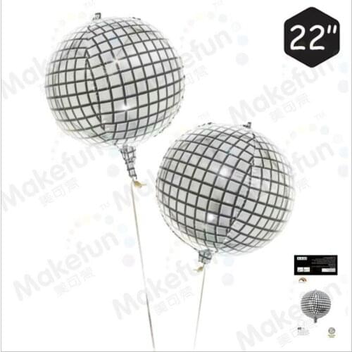 Hot Sale 22 Inch Super Large 4D Aluminum Film Party Birthday Wedding Decoration Gradient Color Balloon Anniversary