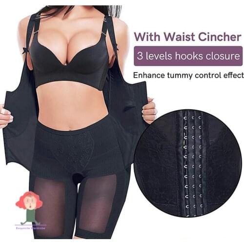 Girdles for womenWomen Full Body Shapewear UnderbustSlimming Mid thigh Shaper fajasTummy Control Seamless Postpartum Body Girdle