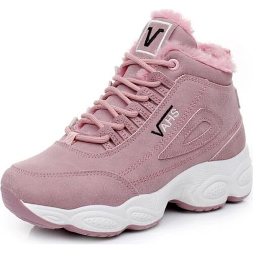 Winter Women Ankle Boots Suede Leather Women Platform Short Quality Warm Snow Boots Ladies Shoes Fashion Boots Botas Femininas