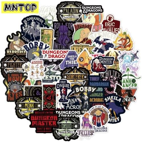 10/30/50Pcs/set Mixed Dungeons And Dragons Cartoon Game TV Series Sticker For Motorcycle Laptop Luggage Kids Toy Fridge Case