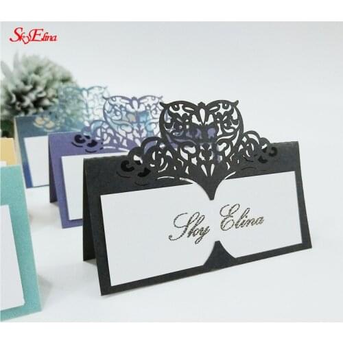 10/50/100 pcs White Name Place Cards Table Decor Name Message Greeting Card DIY Paper Wedding Decoration Party Supplies 5z