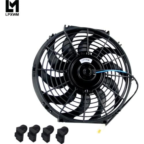 12 Inch Universal 12V 80W Slim Reversible Electric Radiator AUTO FAN Push Pull With mounting kit Type S 12\" FAN12
