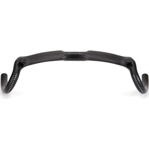 2021 Latest Full Carbon Fiber Big Flare Road Bicycle Handlebar Gravel Bike Handlebar Cyclocross Gravel Racing Bar 370/390/410mm