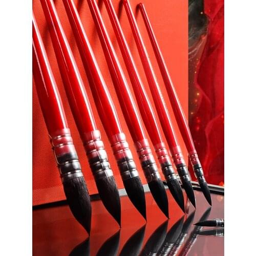 Articsy 4/6/9Pcs Art Watercolor Paint Brush High Quality Pointed Painting Brushes For Gouache Wash Mop Pinceles Acuarela Art