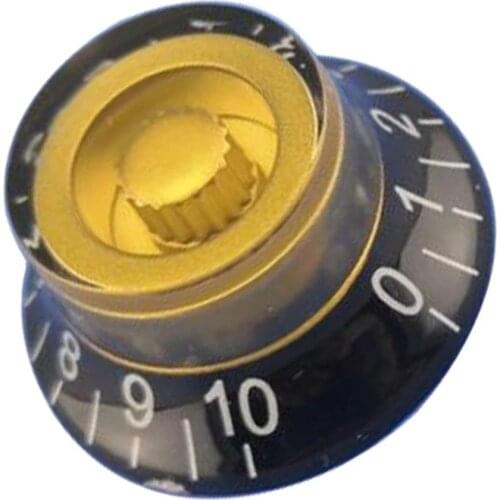 4pcs Black/Gold Top Hat Volume & Tone Knobs for LP Electric Guitar Parts