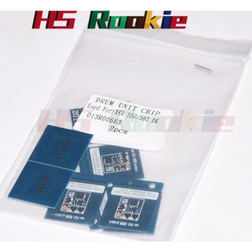 8PCS KCMY 013R00663 013R00664 Image Unit Drum Chip for Xerox Color C60 C70 60 70 DC550 560 570 Laser Copier Drum Cartridge Reset