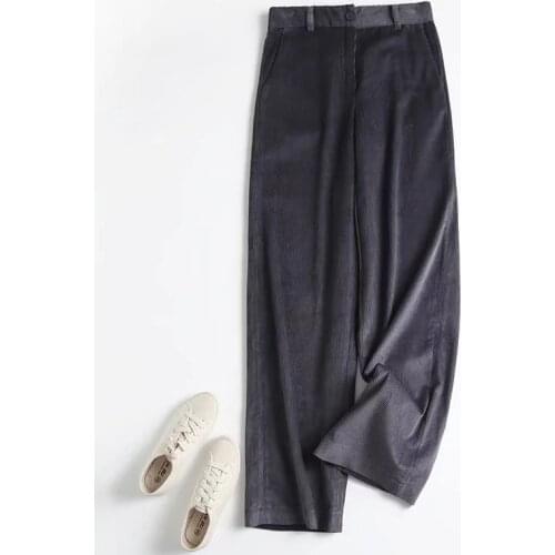 Daveanddi Women's Corduroy Trousers