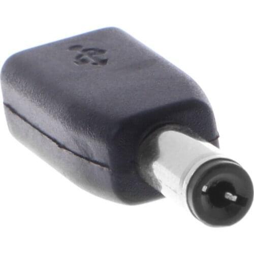 DC 5.5x2.1mm Male Plug To Micro USB Female Connector Adapter Charge Converter M5TE