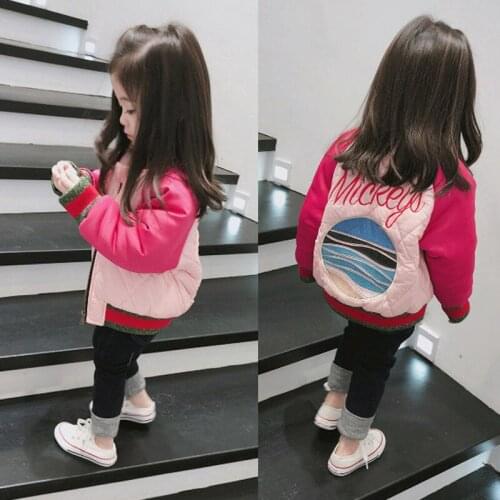 Childrens Jackets Baby Girl Caual Coats 2019 Autumn Winter New Toddler Girl Casual Thick Velvet Jackets Toddler Outwear 2-7Y