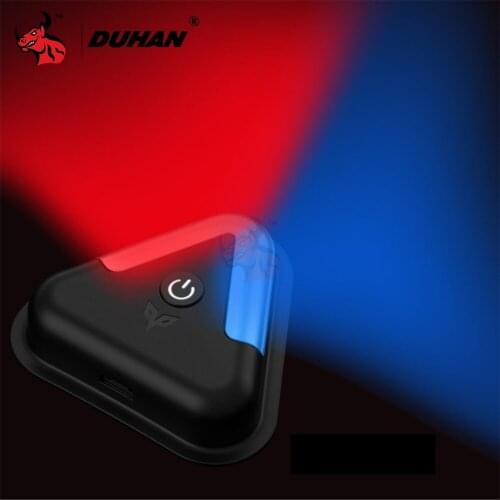 DUHAN Motorcycle Flasher Riding Warning Light Racing Motocross 5V USB Charge LED Light Waterproof Turn Signals Moto Equipment