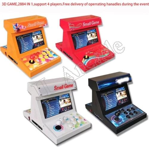 Dubbele vechten bartop arcade mini arcade machine 10.1 inch Dual screen ingebouwde Pandora 12 2885 games support 4 players