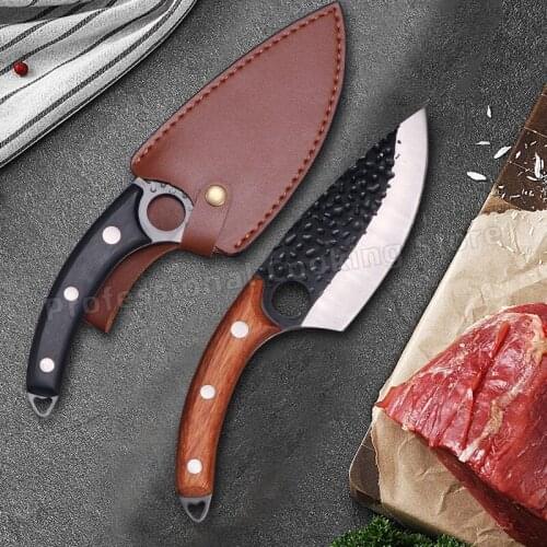 Hand-forged stainless steel deboning knife Outdoor meat cleaver Kitchen chopper knife Slicing knife Cooking knife