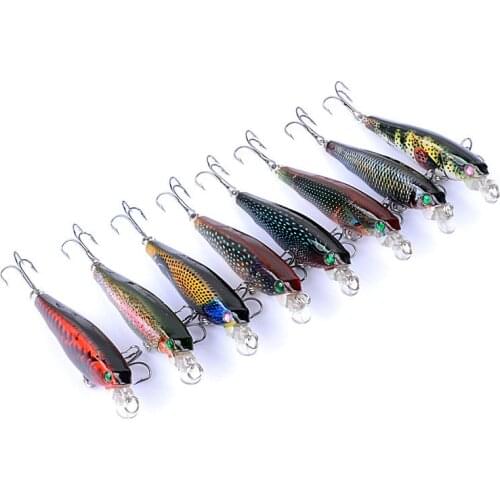 Hot professional quality fishing lure 7.5cm/8g Fishing Lure Crank Bait flaot Lake River Fishing Wobblers Carp Fishing Baits