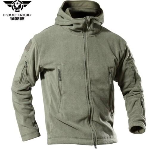Mens Hoodie Fleece Jackets Winter Soft Shell Warm Outdoor Sports Outwear Windbreaker Hunting Coat Army Military Tactical Jacket