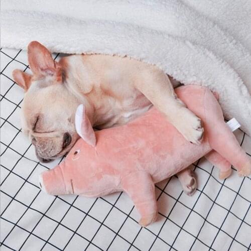 Cotton Pet Toys Pig Shape Dog Toys Soft Dog Sleeping Toys for Medium Dogs Plush Pet Accessories Cute Dog Supplies Dropshipping