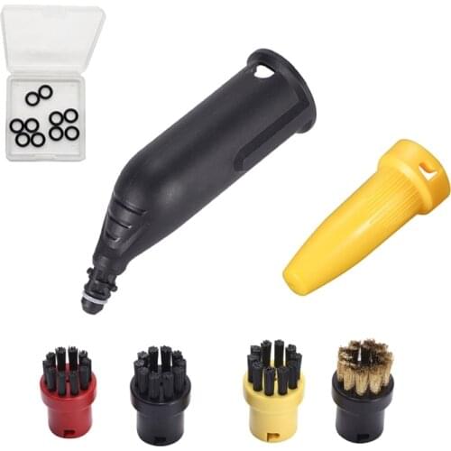 Nozzle, Powerful Nozzle, Small Round Brush, Copper Brush, Seal Ring Accessory Set for Karcher SC2 SC3 SC5 Steam Cleaner