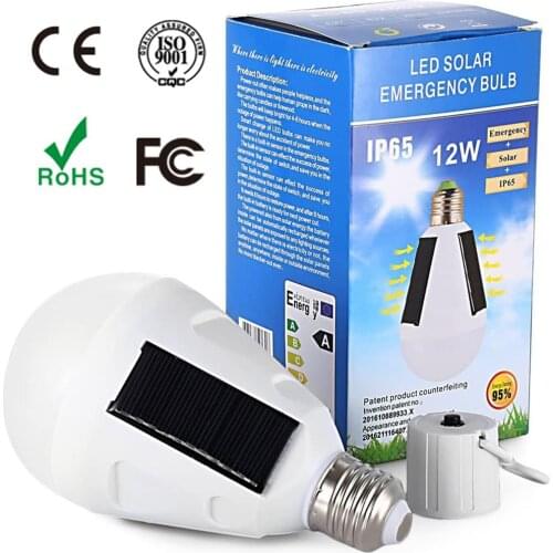 Portable Solar LED Light Bulb 9W 12W Lantern Tent Light Bulb Rechargeable Emergency Lamp For Outdoor Indoor Camping Power Outage