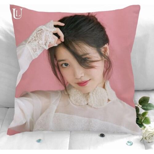 New Custom IU Pillowcases Printed Square Pillowcase Home Decorative Zipper Pillow Cover 35X35cm40X40cm(One Side)