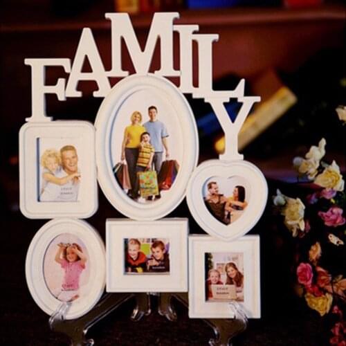 Plastic Family Photo Frame Wall Hanging Picture Holder Display Wedding Wall Decor Party Photo Booth Props Home Room Decor