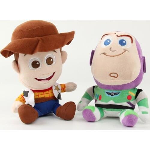 Disney Plush Toys 2pcs/Lot Toy Story Buzz Lightyear Woody Plush Toys 18cm Toy Story Stuffed Plush Doll For For ChildrenS Gift