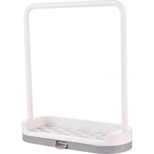 Sponge Drain Rack Towels Rag Hanging Holder Storage Shelf Kitchen Organizer