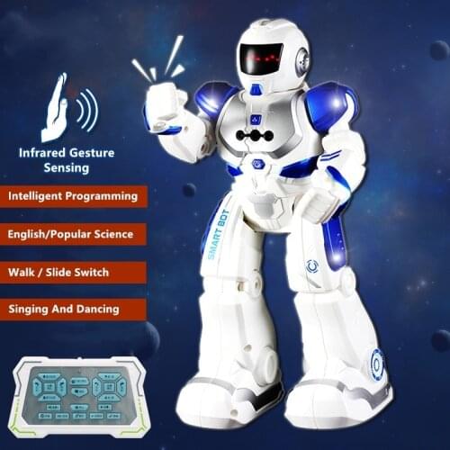Gesture Induction Infrared Control Robot Glide Walk Speed Switch Sing & Dance Smart Programable Kid Electric Entertaining RC Toy