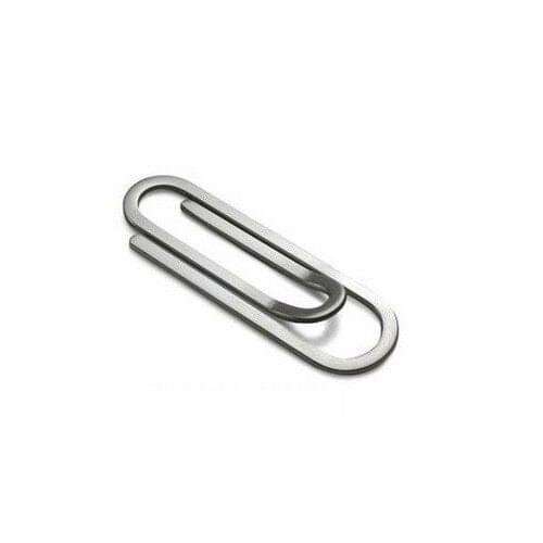 Stainless Steel Silver Golden Paperclip shape Slim Pocket Money Clip Wallet Cash Credit Card Money Holder Metal Bill Clip Clamp