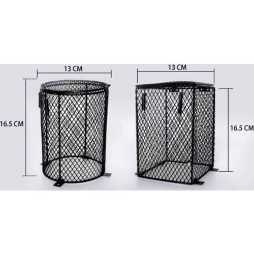 Cage Protection Mesh Lampshade Shell Heating Lamp Round Anti-Scalding Lampshade Habitat Decor Reptiles Pet Products
