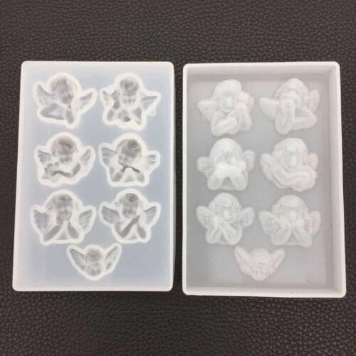 Little Angel Shape Silicone Mold DIY Clay UV Epoxy Resin Molds Pendant Jewelry Making Mould
