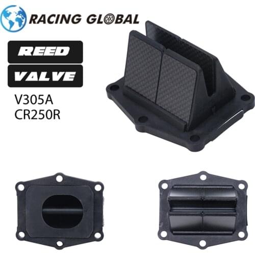 ALCON-Racing V305A Carbon Fiber Motorcycle Reed Valve System For Honda CR250 1986-2001 V305A 79-0825 1008-0057 59-67320 12-6064