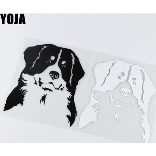 YOJA 9.3X17CM Switzerland Bernese Mountain Dog Cartoon Decal Vinyl Car Stickers ZT4-0092