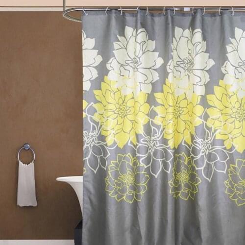 36 Peony Flower Bath Curtains Bathroom Waterproof Shower Curtain Bathtub Bathing Cover Extra Large Wide 12 Hooks rideau de bain