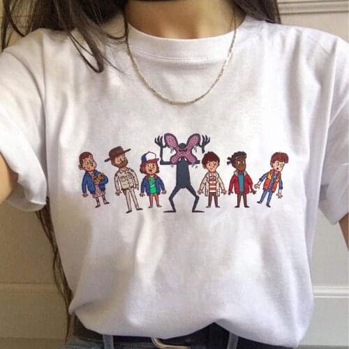 Stranger Things Season 3 Womens T-shirt Harajuku Graphic T-shirt Short Sleeve Grunge T-shirt femme tee shirt funny costume