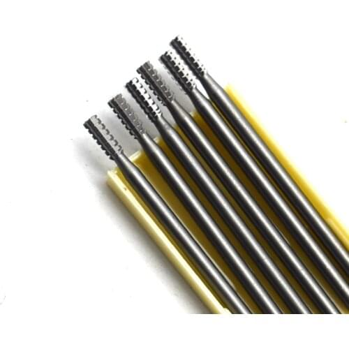 6PCS Cylinder Dental Tungsten Steel Carbide Burs Fissure Drill Bit For High Speed Handpiece Jewelry Tools