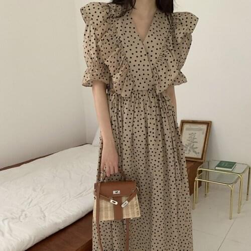 Alien Kitty Summer Polka Dot Dresses