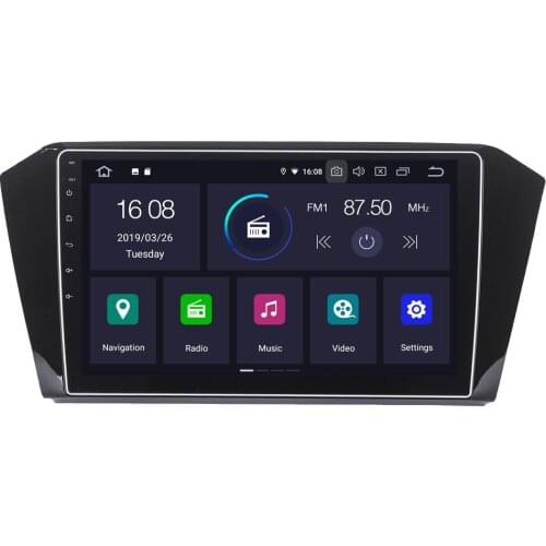 For VW Passat 2017 Android 9.0 Auto Car Radio Stereo GPS Navigation Sat Navi Media Multimedia System PhoneLink NO DVD