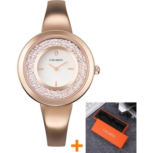 Женские часы нержавеющая сталь CAGARNY China At AliExpress