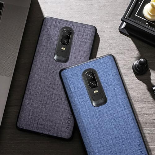 Fabric Silicone Case For OnePlus 6 6T Soft TPU Bumper Back Cover for oneplus 6t 6 protective phone case funda