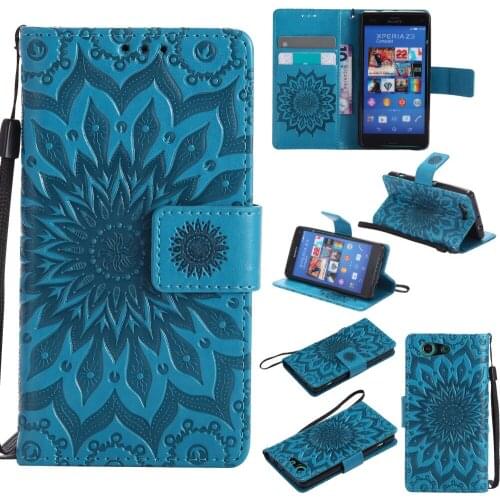 Flip Case for Sony Xperia Z3 Compact Case M55W Z3 Compact Case for Sony eXperia Z3 Compact Case + Stand Card Holder